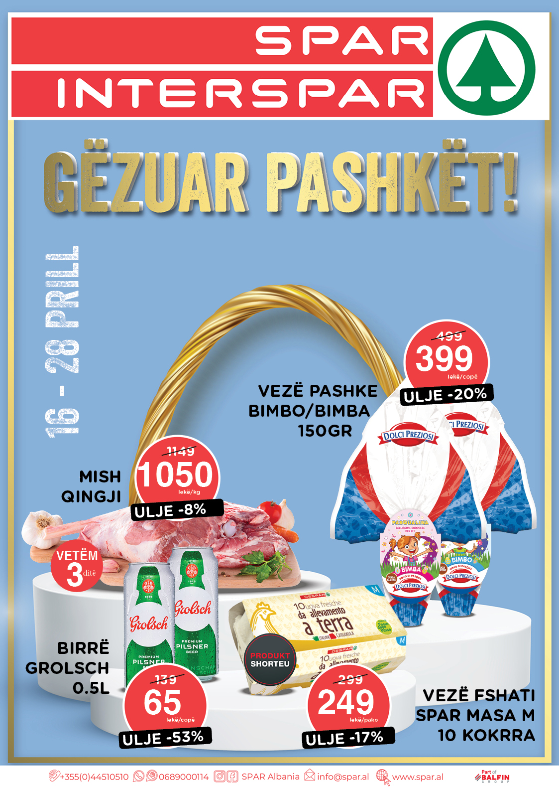 Katalogu Gezuar Pashket, 16-28 Prill