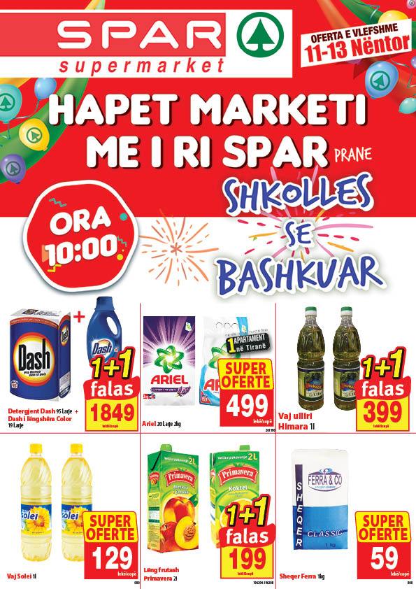 Oferta te dedikuar per hapjen e re prane Shkolles se Bashkuar.